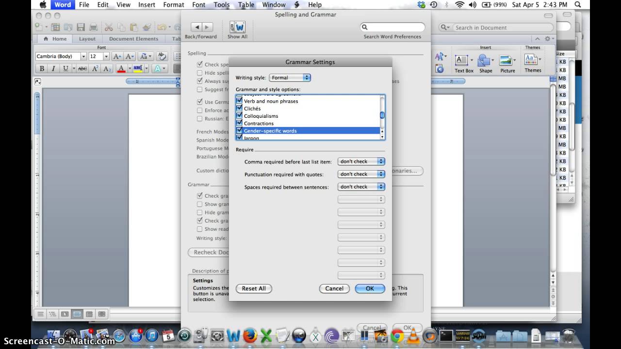 spell check texworks mac